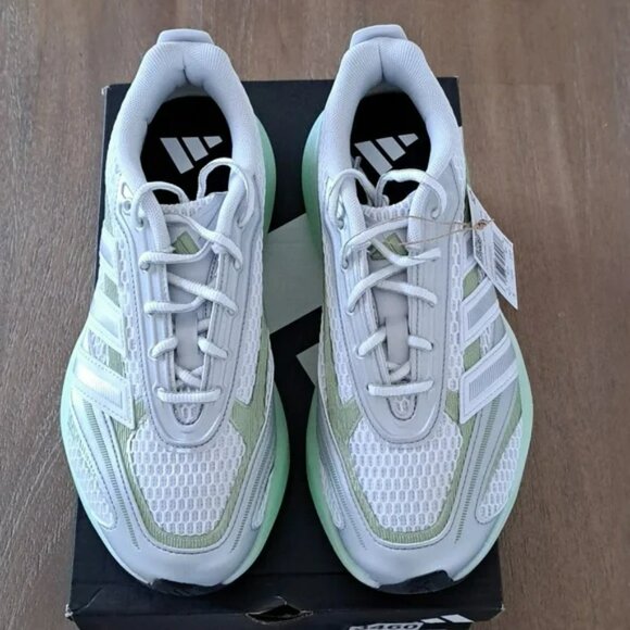 Adidas Lightblaze Glow Sneakers - Color: White/Silver/Lime - Size: Women 8 - Picture 2 of 10